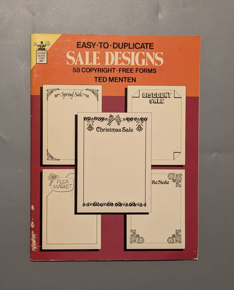 デザイン 図案集 EASY TO DUPLICATE SALES DESIGNS 58 COPYRIGHT FREE FORMS セールスデザイン 58 著作権フリーフォーム拍卖