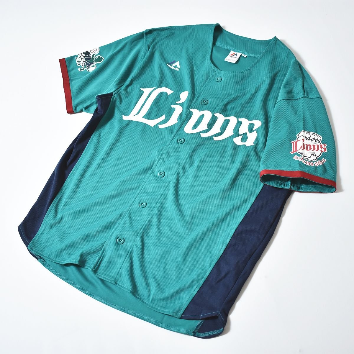 ★美品 オフィシャル 公式 ウェア マジェスティック製 埼玉西武 ライオンズ フェスティバルズ 2016 レプリカ ユニフォーム S 野球 応援★拍卖