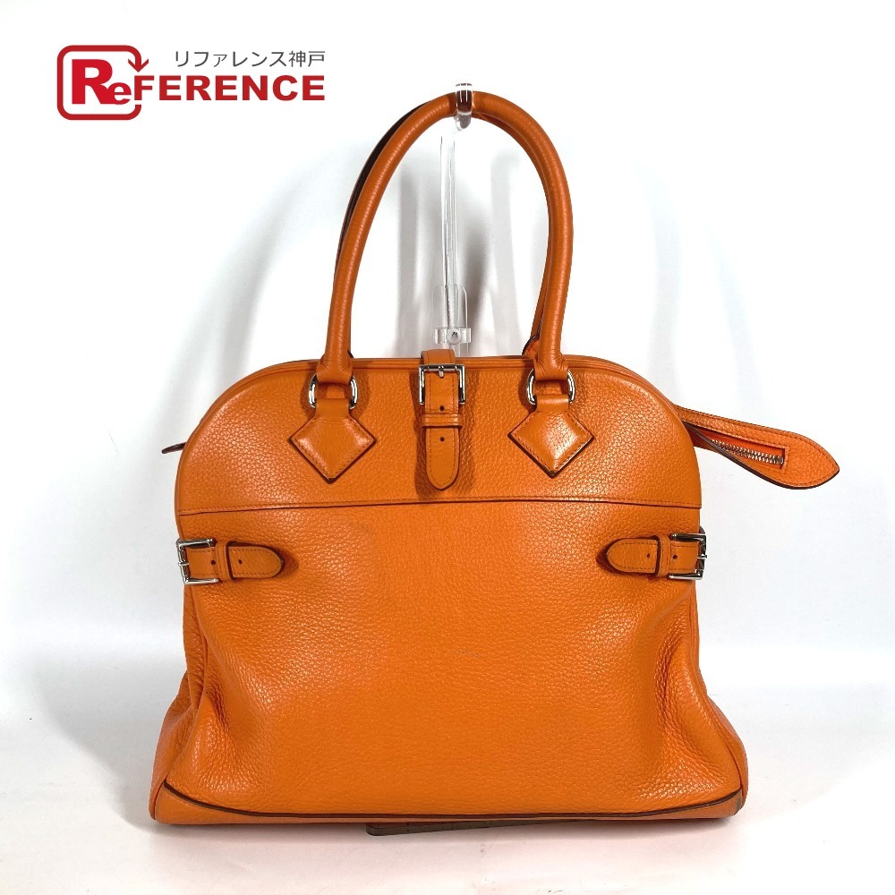 HERMES エルメス アトラス 35 トートバッグ 肩掛け ショルダーバッグ ハンドバッグ オレンジ レディース【中古】拍卖