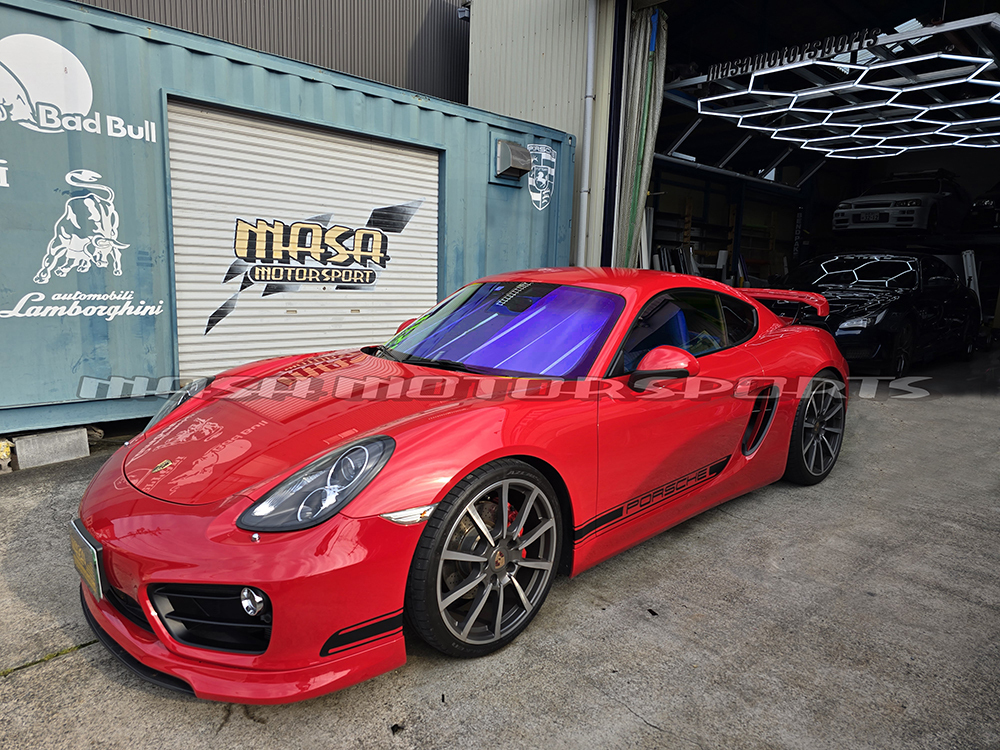 岐阜発 porsche ポルシェケイマン981/718Caymanハラマキカスタムカーボンシート 外装パーツ カット済みフィルム レーシングライン拍卖