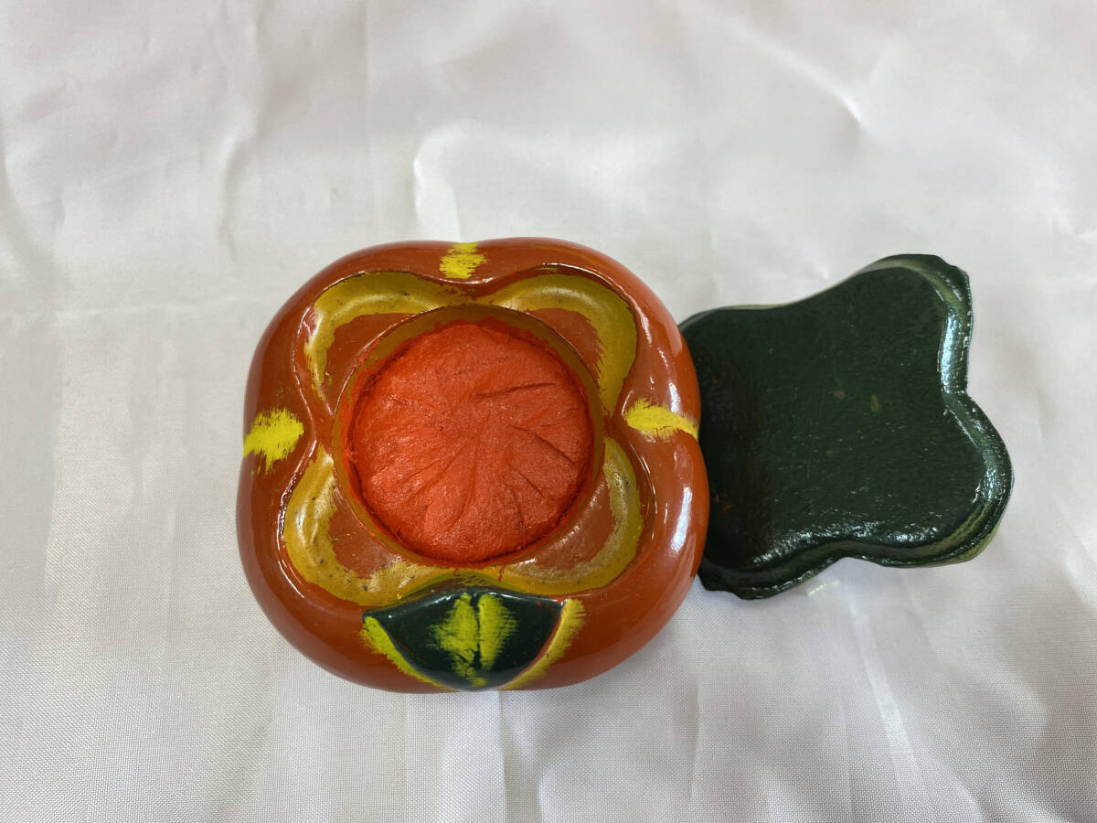 【新品未使用】【即決価格】【送料無料】サンビー 高級美術鉄器 練朱肉(南部鉄器) 柿拍卖