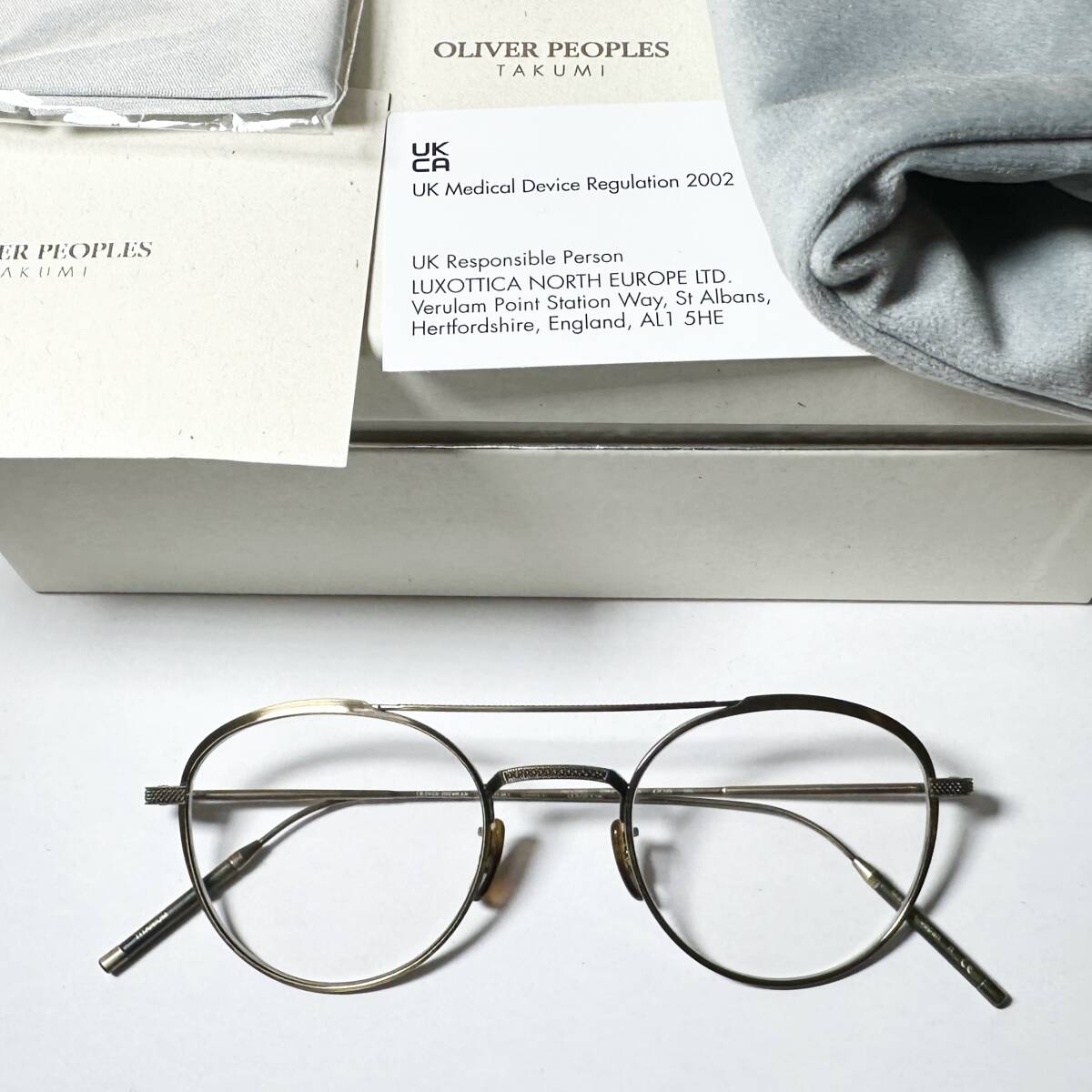 OLIVER PEOPLES TAKUMI 新品・未使用 日本製 チタン素材 メガネ オリバーピープルズ 匠 OV1275T 5284 TK-2 Luxottica拍卖