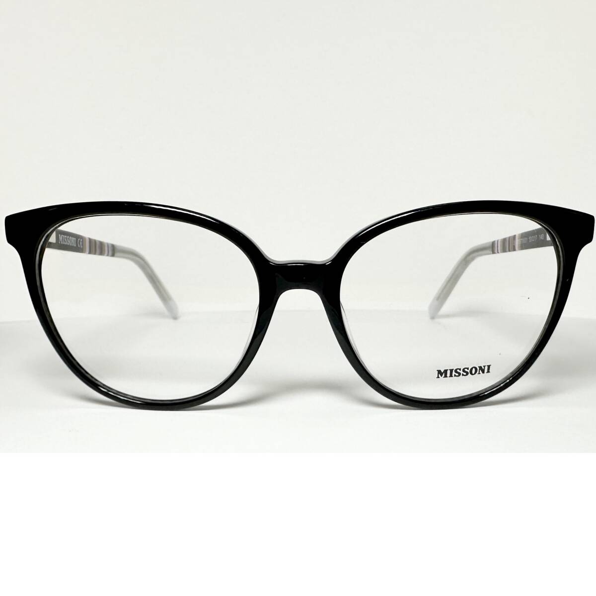 MISSONI ミッソーニ メガネ 正規新品 イタリア超高級ブランド 完全処分価格 黒 / レディース /拍卖