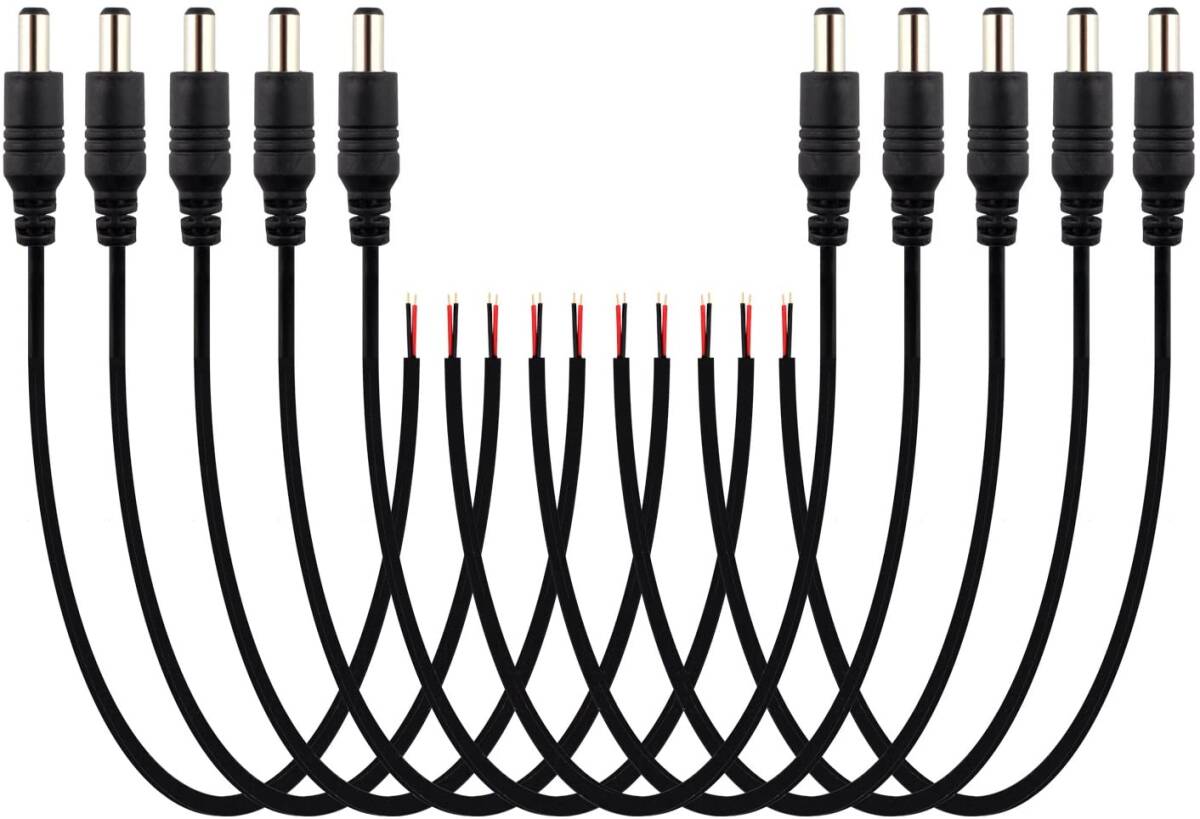 DC電源ケーブル 5.5x2.1mm プラグ プラグ電源供給ケーブル 1本オス拍卖