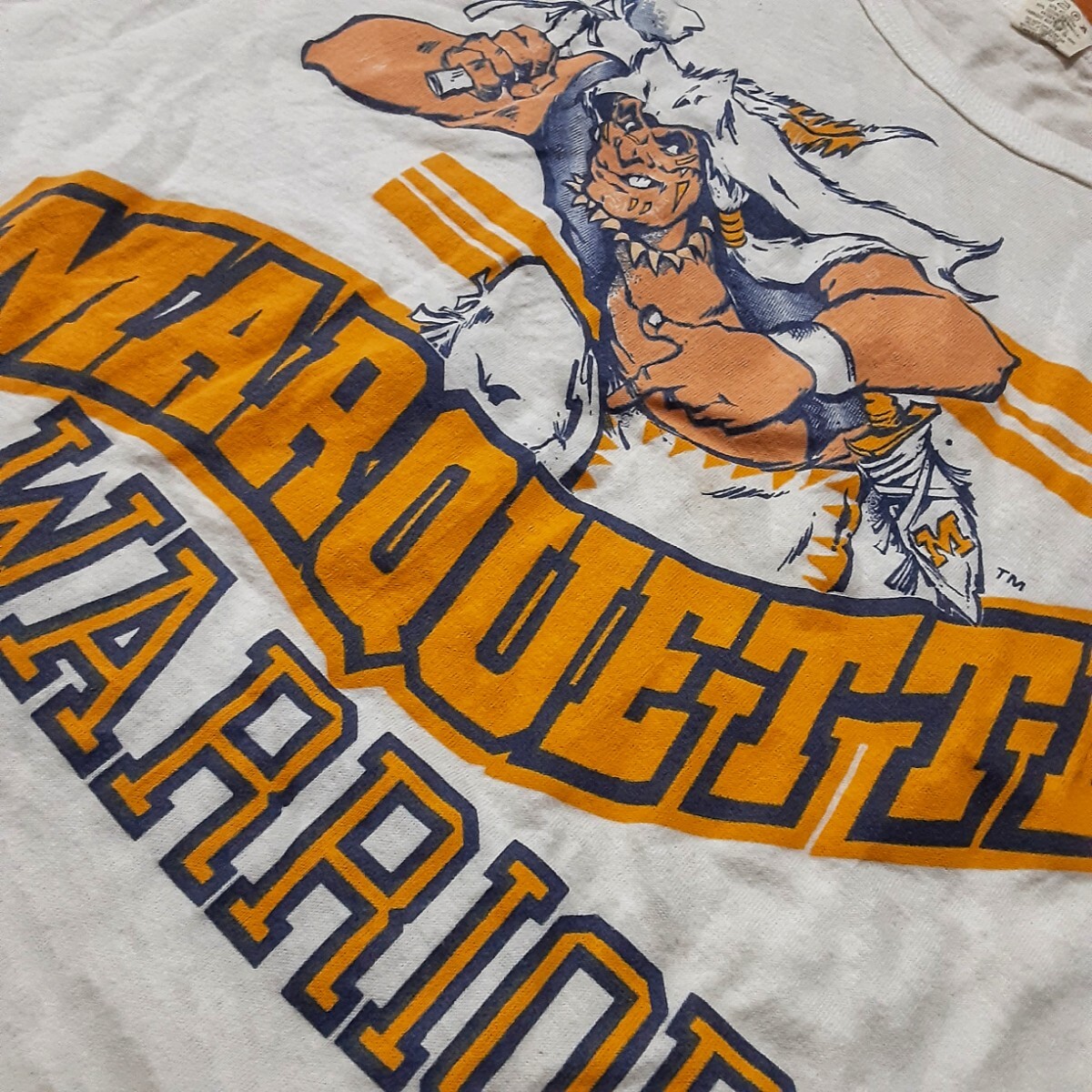 最値!80'sヴィンテージ!アメリカUSA製!名作カレッジデザイン!スクリーンスターズ タンクトップ!アメカジ タンク!ホワイト!白 Lサイズ拍卖