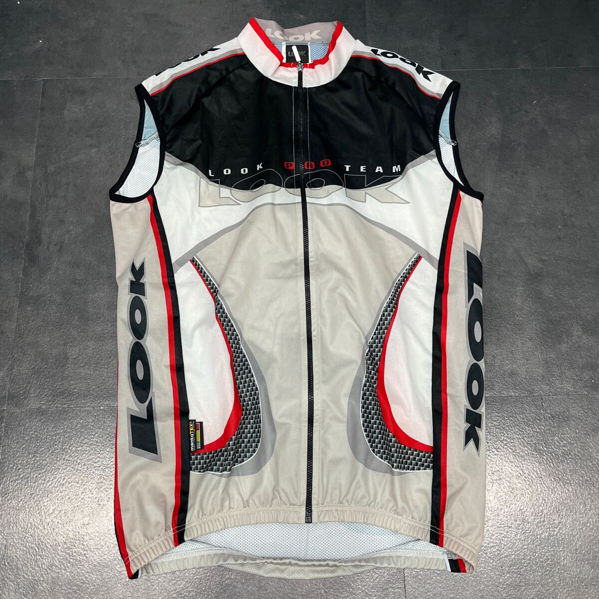 送料185円 イタリア製 LOOKルック ジレ ベスト サイクルジャージ拍卖