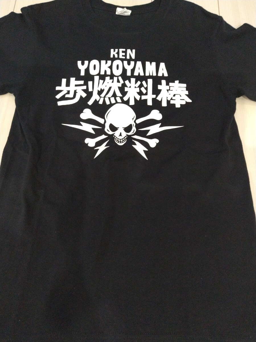 送料無料 KEN YOKOYAMA 横山健 半袖Tシャツ S 歩燃料棒 バンT anvil PIZZA OF DEATH ハイスタンダード拍卖