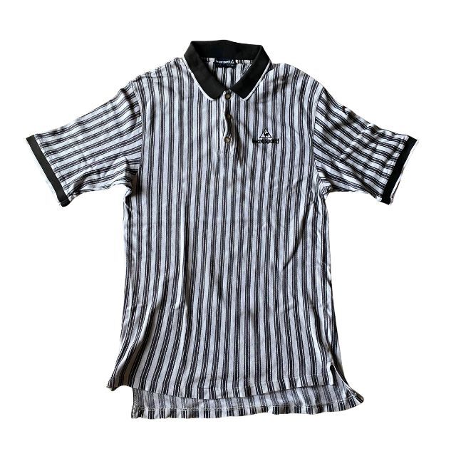 ルコックスポティフ ゴルフコレクション ストライプ ポロシャツ メンズ Lecoq sportif Golf collection ゴルフウェア スポーツ 雅瀬503拍卖