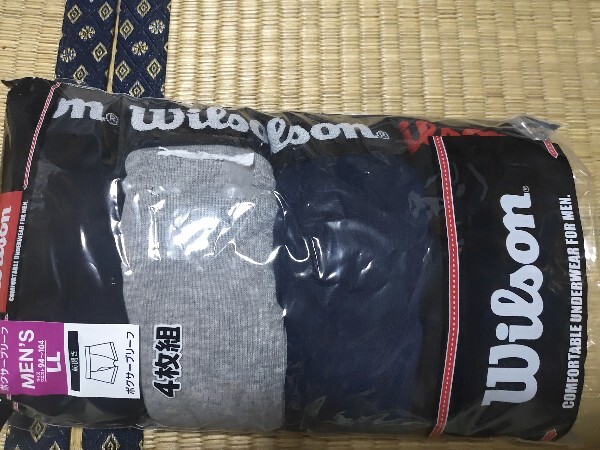【新品】ウィルソン 前開きボクサーブリーフ 4枚組 LL拍卖
