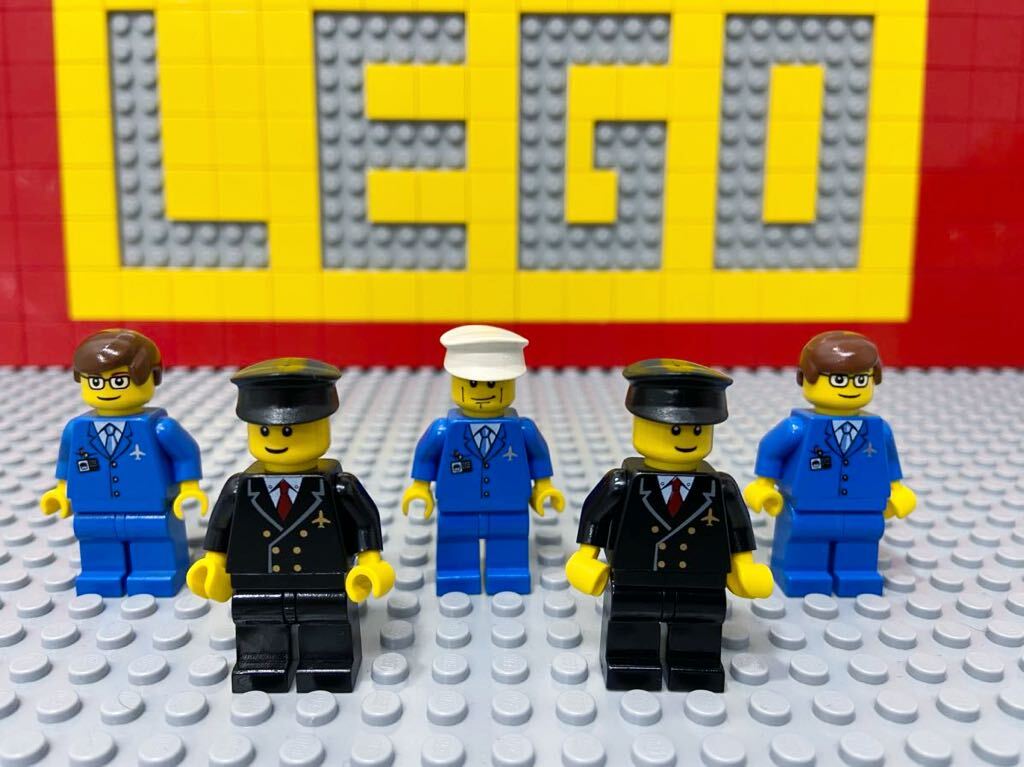 ☆空港職員☆ レゴ ミニフィグ パイロット 管制官 スーツ姿 ( LEGO 人形 シティ 飛行機 C72201拍卖