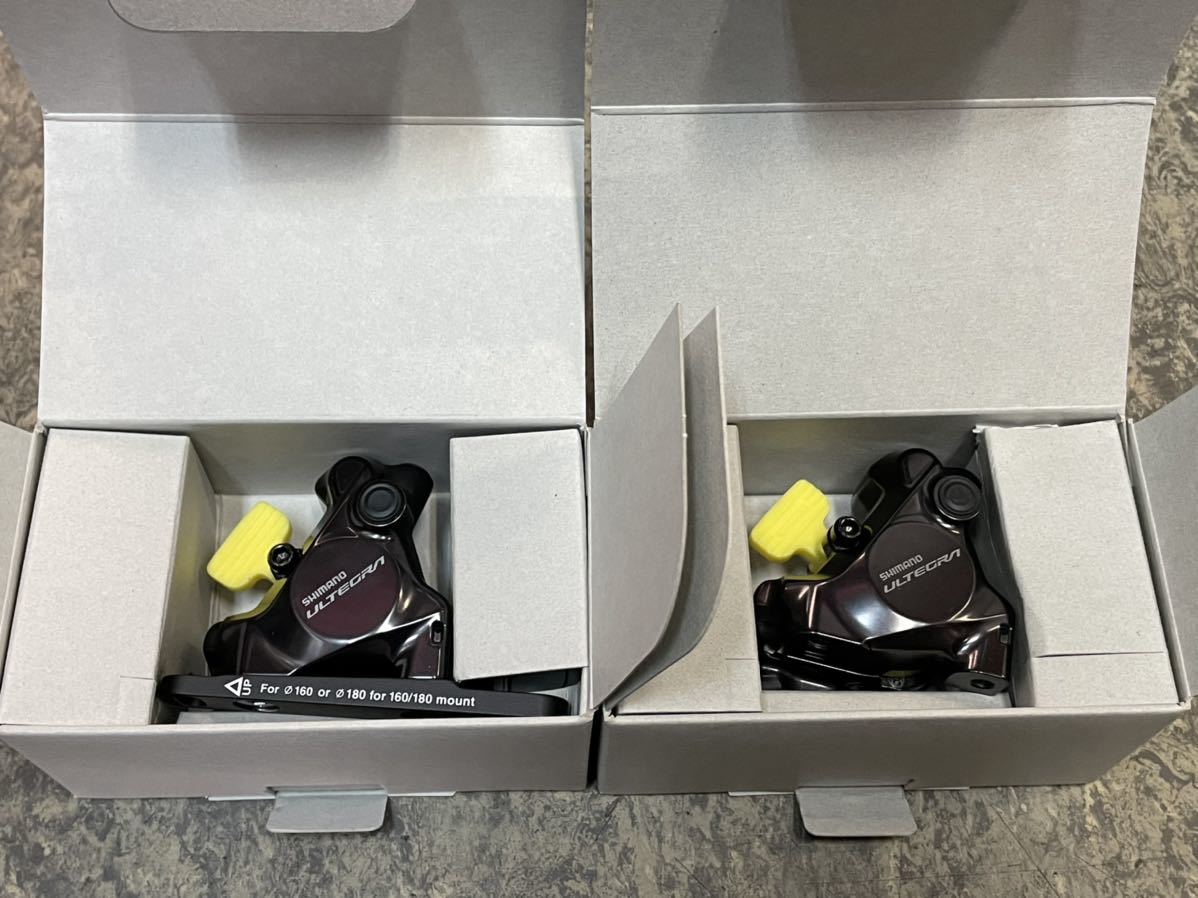 送料込み 新品 即納 新型アルテグラ 油圧ディスクブレーキキャリパー前後セット『BR-R8170』クリアランス10%UP対旧型拍卖