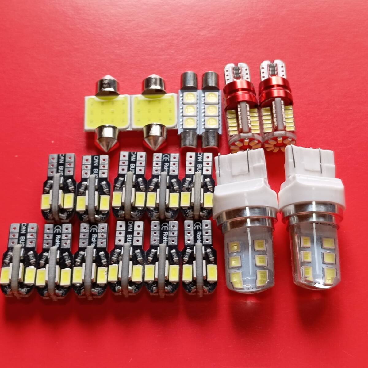 RR1-6 エリシオン プレステージ T10 LED ルームランプ バックランプ ポジション ナンバー灯 19点セット ホワイト ホンダ /12/57/f3/t31/8拍卖