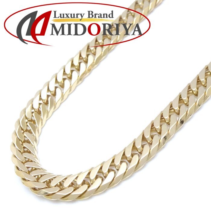 喜平ネックレス K18YG イエローゴールド 6面 ダブル 61cm 50.1g/75438【中古】拍卖