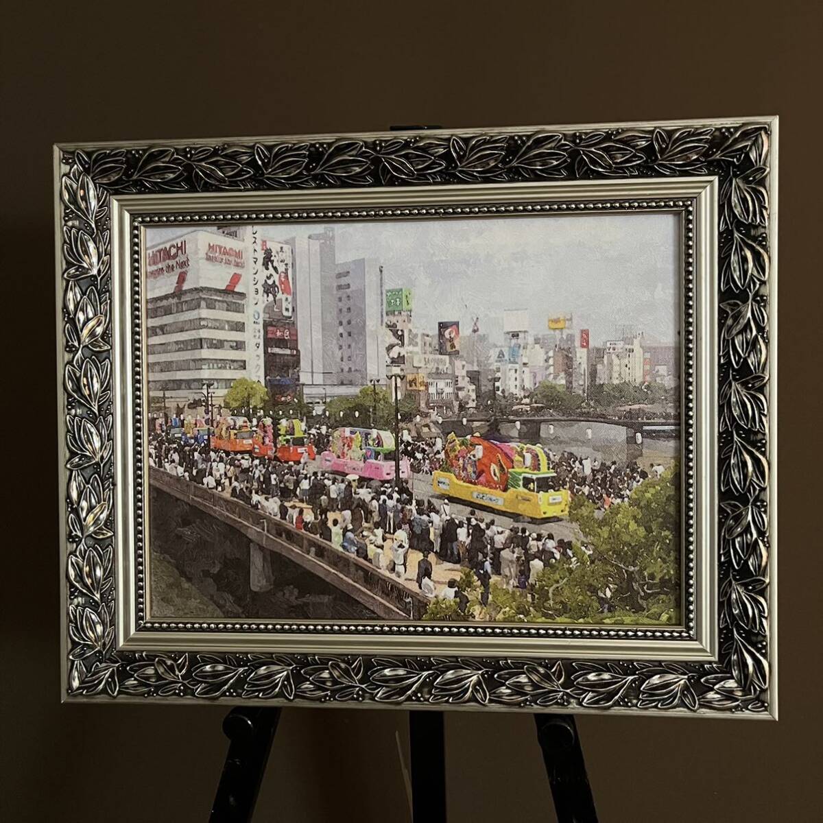 キャンバス プリントアート 博多どんたく インテリア 額付き 絵画拍卖