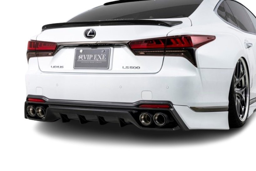 【AIMGAIN】 純VIP EXE LEXUS レクサス 50系 LS 後期 LS500 LS500h F-SPORT リアスポイラー (4本出しマフラー) FRP 2020.11- エイムゲイン拍卖