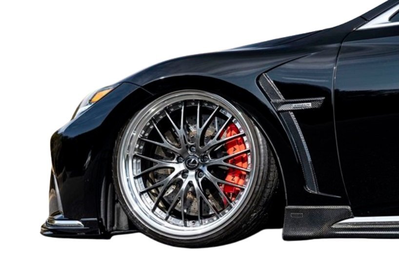 【AIMGAIN】 純VIP EXE LEXUS レクサス 50系 LS 後期 標準グレード LS500 LS500h フロントダクトフェンダー FRP製 2020.11- エイムゲイン拍卖