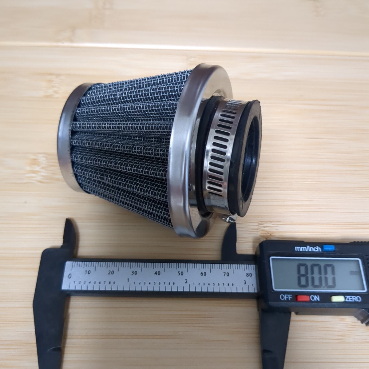 バイク エアクリーナー パワーフィルター エアフィルター【シルバー】 35mm 35パイ 汎用品 オートバイ 原付 キャブレター 拍卖