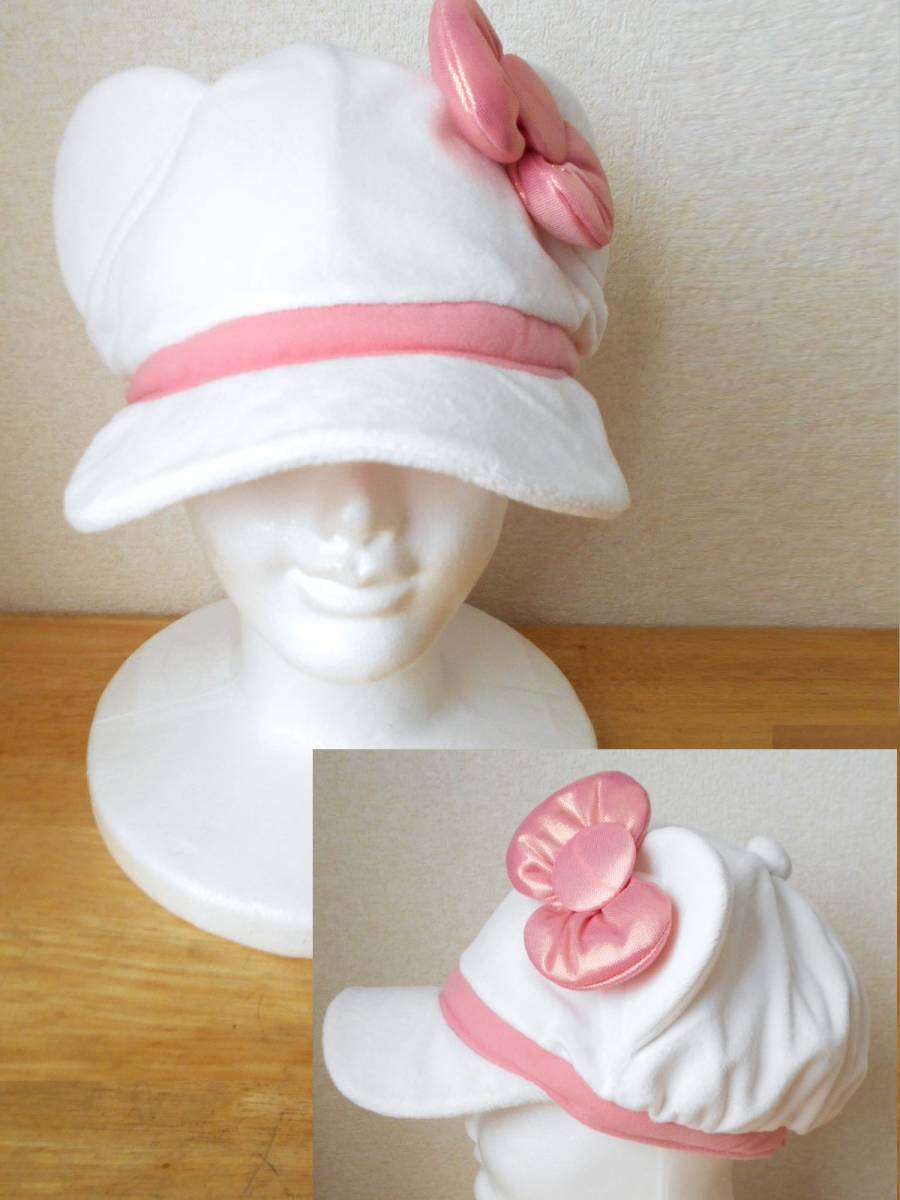 ★2日間使用★「USJ」ユニバーサル キティ・キャスケット 帽子・ハット ユニバ☆サンリオ拍卖