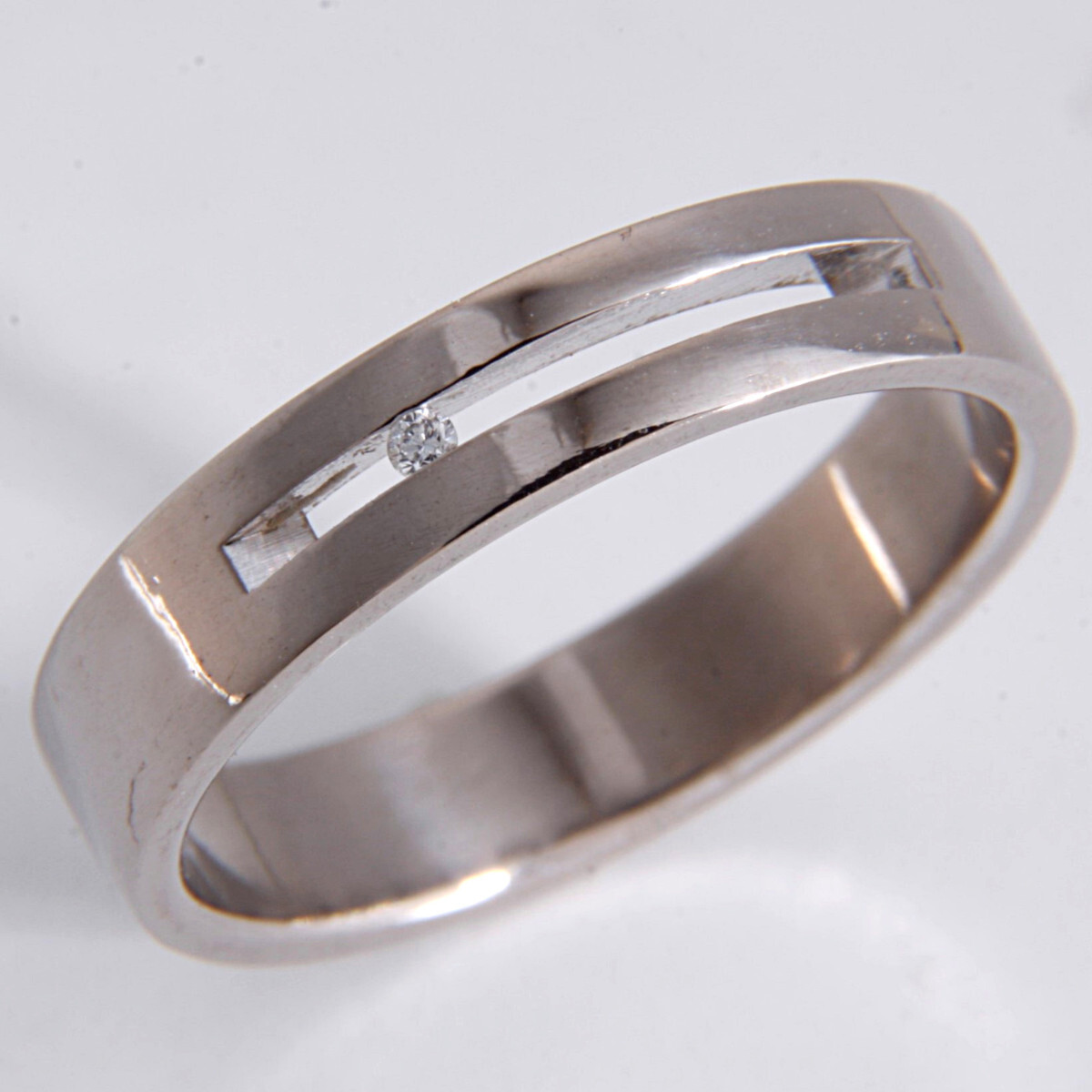 ★☆見て!カルバンクラインK18WG天然ダイヤモンドリング11号!MJ-2283拍卖