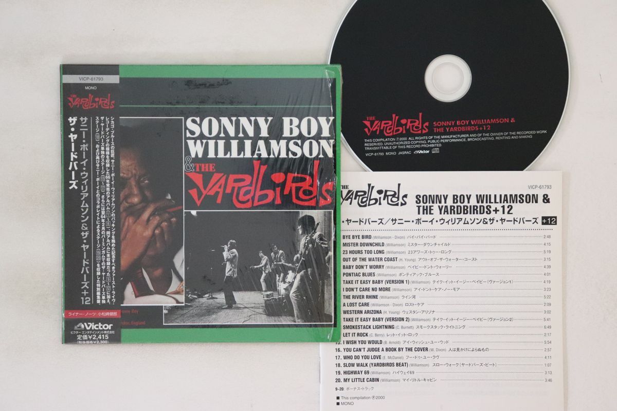 CD Yardbirds Sonny Boy Williamson & The Yardbirds + 12 VICP61793 VICTOR 紙ジャケ /00110拍卖