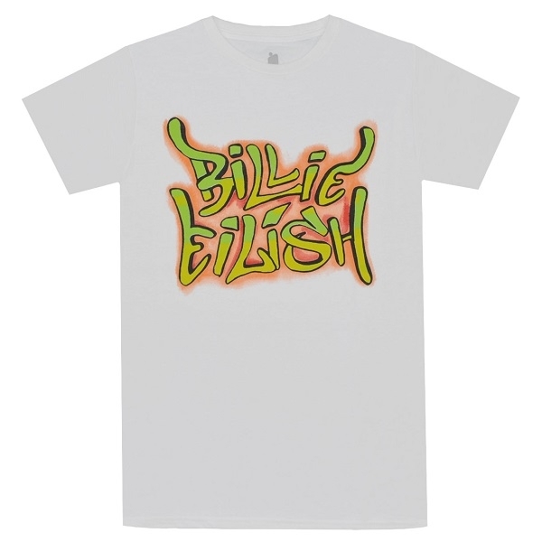 BILLIE EILISH ビリーアイリッシュ Graffiti Tシャツ WHITE Lサイズ オフィシャル拍卖