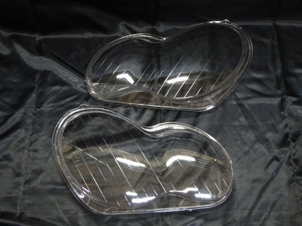 ☆リペア レンズ W203 Cクラス C180 C200 C230 C240 ベンツ 2000年~2007年 ハロゲン ヘッドライト用 左右セット 社外 新品 在庫有り 即納拍卖