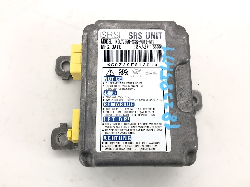 _b182285 ホンダ バモスホビオ プロ HJ1 SRS エアバッグ バック コンピューター 未展開 77960-S8R-9010-M1 152300-5500 HM3 HM4 HJ2 バモス拍卖
