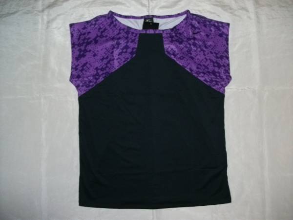 新品即決NIKEナイキ ダンスデザインシャツ Mサイズ 黒紫 419749拍卖