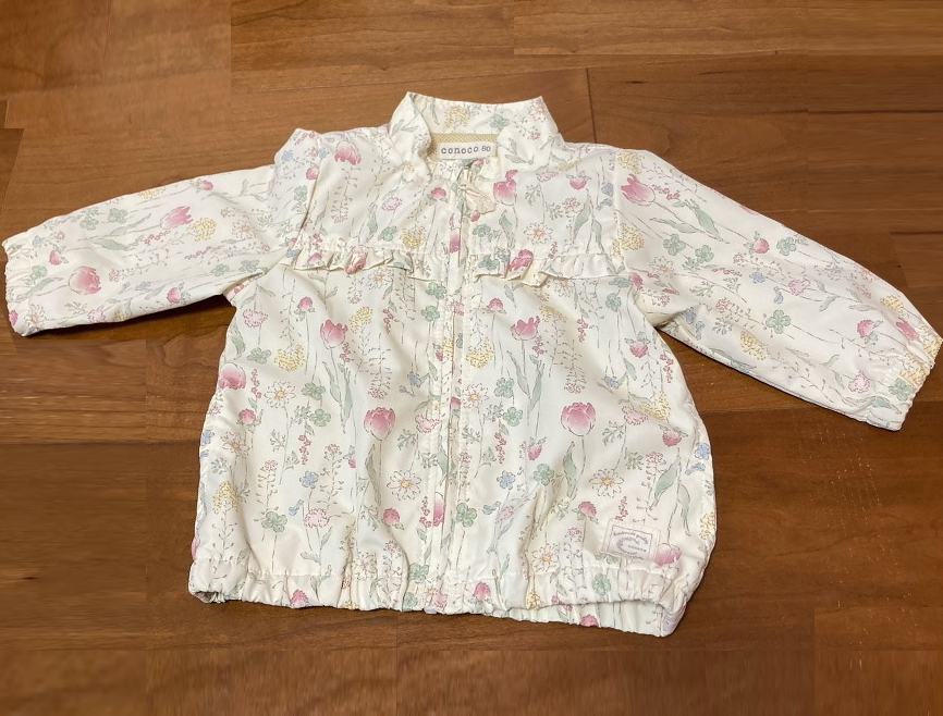 ■conoco ウインドブレーカー 子ども服 ベビー サイズ80 花柄 長袖拍卖