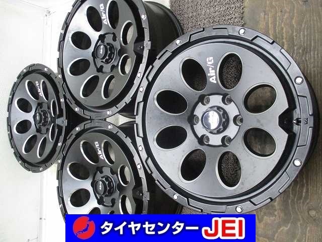 19インチ エアージー 8J+20 139.7 ランクル 中古アルミホイール【4本セット】送料無料(A19-4893)拍卖