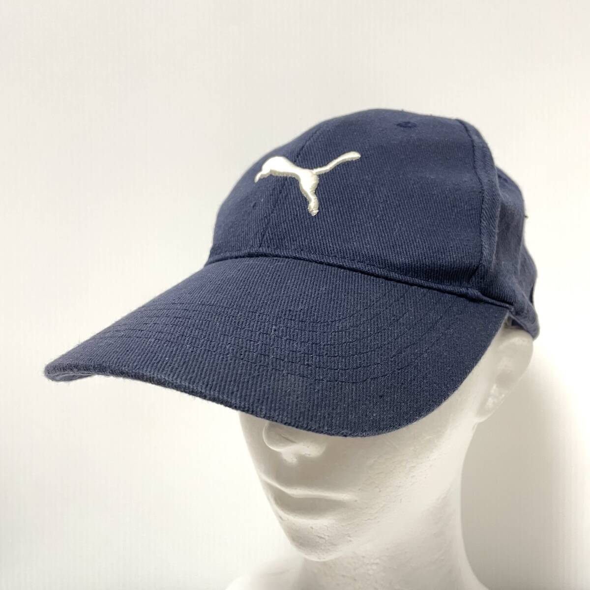 00s PUMA プーマ 6パネルキャップ ネイビー系 フリーサイズ スナップバック拍卖