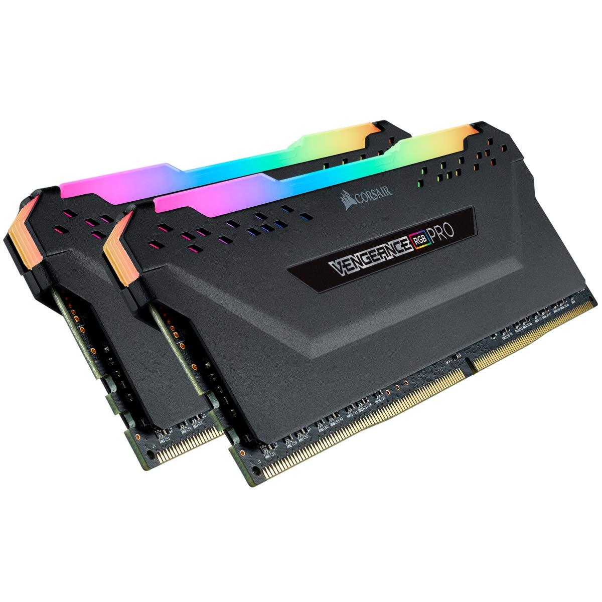 【中古】CORSAIR DDR4-3600MHz デスクトップPC用 メモリ VENGEANCE RGB PRO シリーズ 32GB [16GB×2拍卖