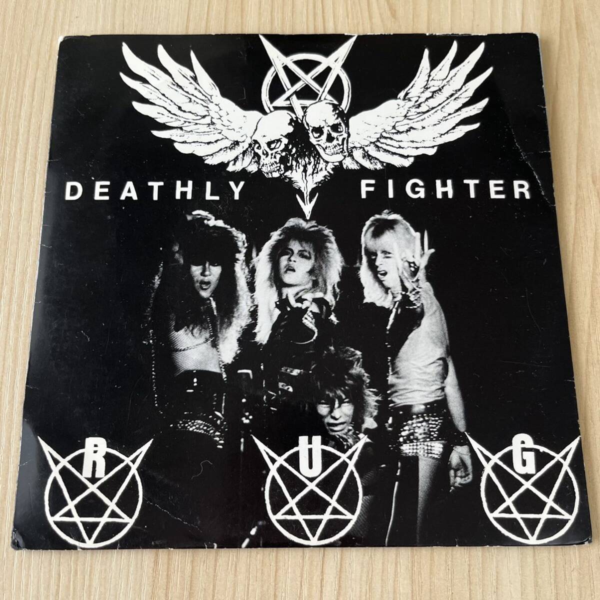 【国内盤7inch】R.U.G. Deathly Fighter CRAZY BOMBER / EP レコード / DOG3 / 洋楽ロックポップス /拍卖