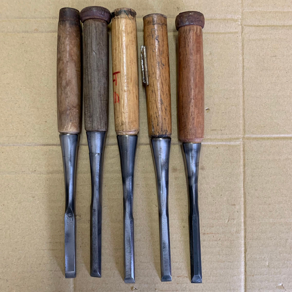 ノミ 5本セット 詳細と状態は画像で確認してください。 鑿 まとめて販売 まとめ売り【6484拍卖