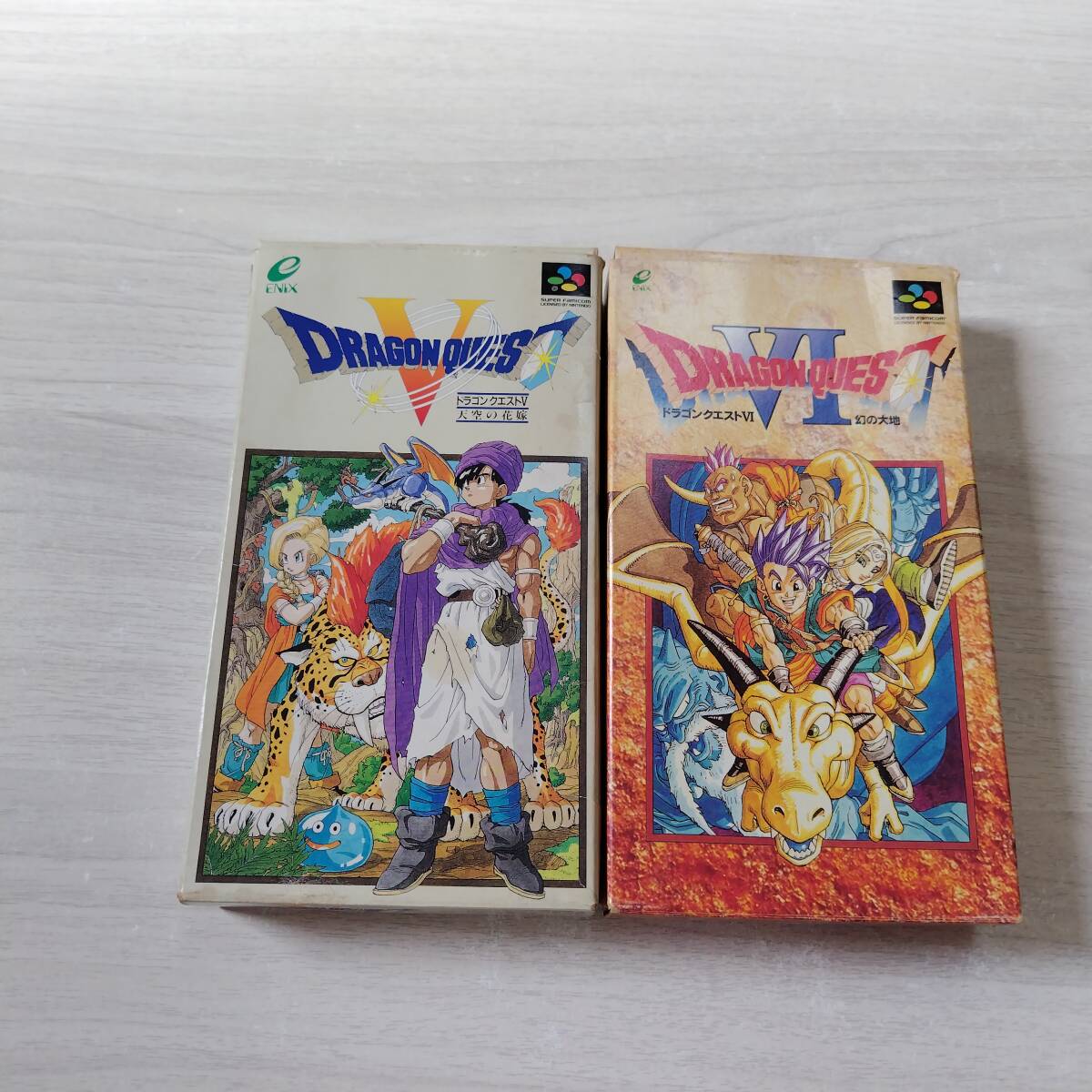 ◯ソフト無し SFC ドラゴンクエストV 天空の花嫁  ドラゴンクエストVI 幻の大地 箱説のみ 何本でも同梱OK◯拍卖