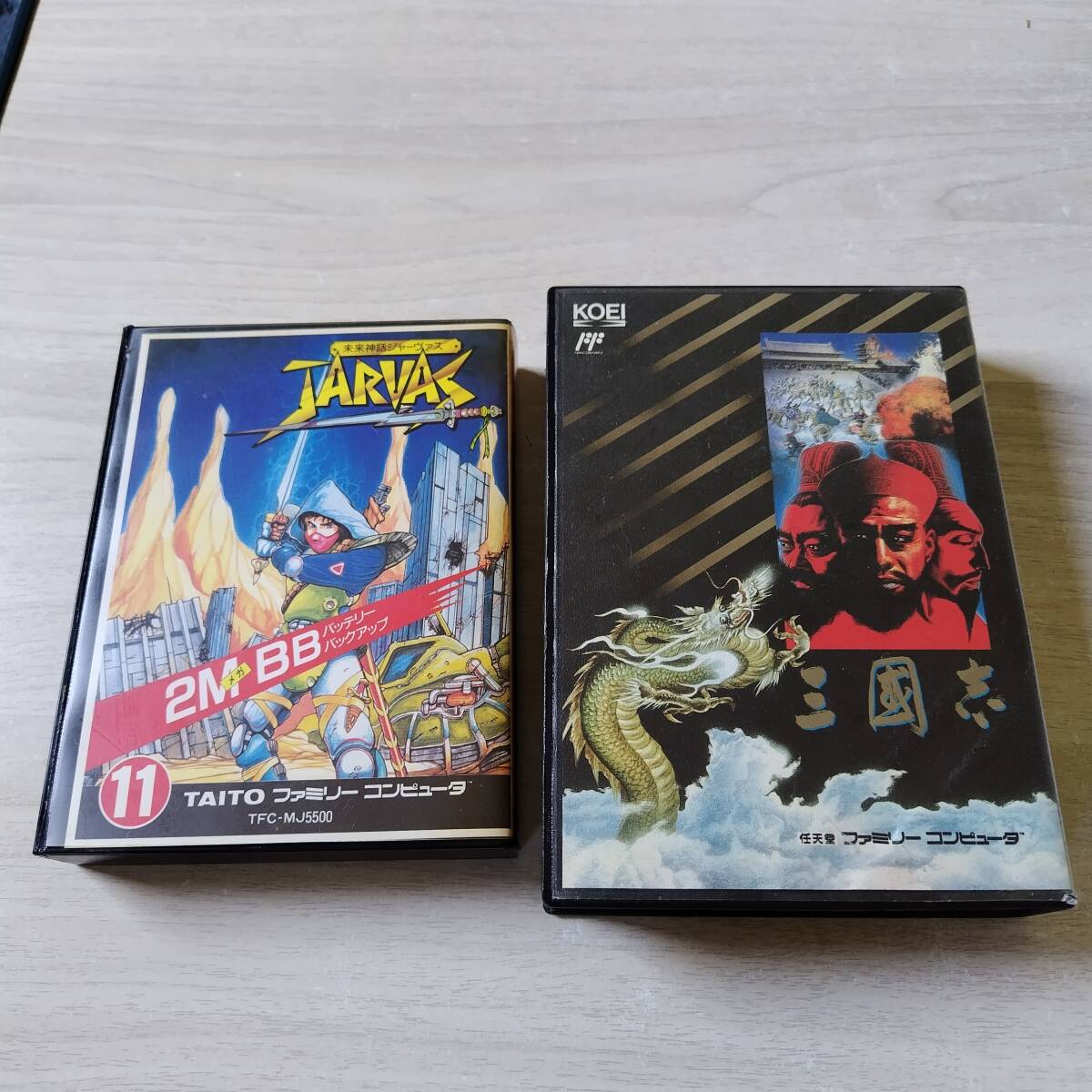 ◯ソフト無し FC 未来神話ジャーヴァス 三國志  箱説のみ 何本でも同梱OK◯拍卖