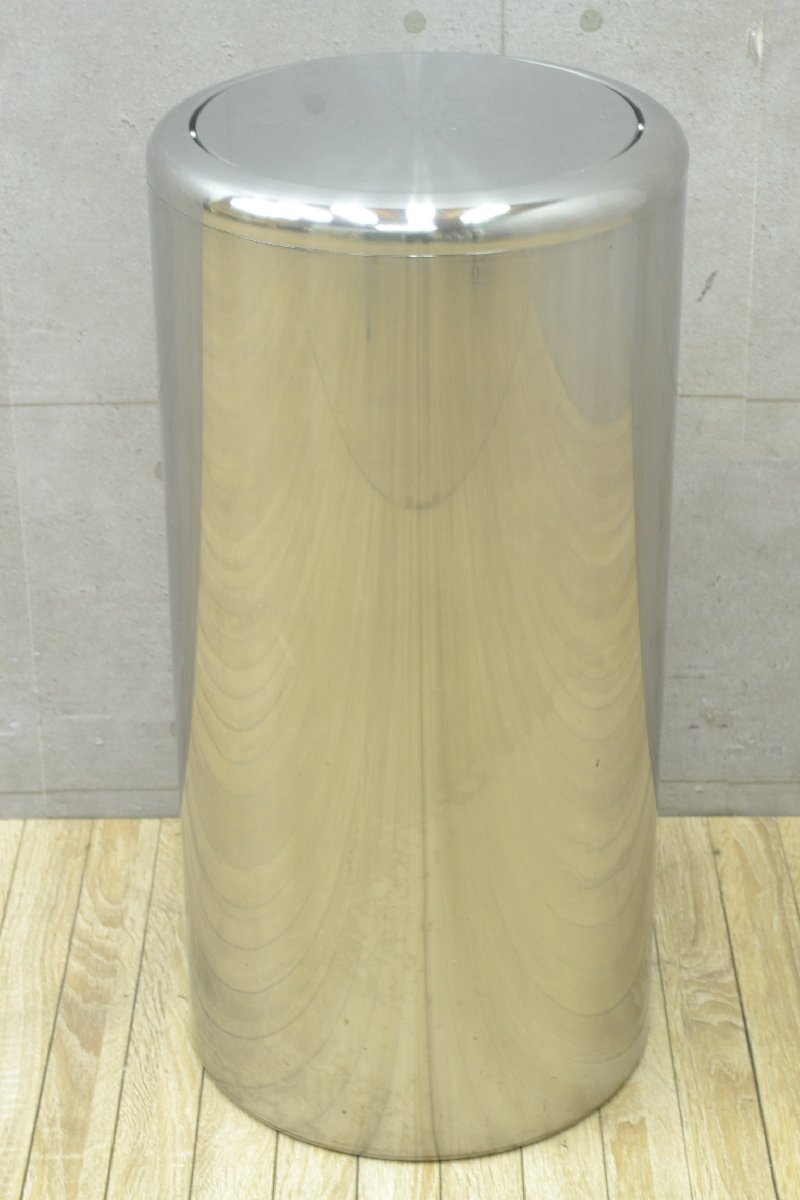 W666■ステンレス製■ダストボックス■回転蓋付き■ゴミ箱■高さ(約)605mm×幅(約)300mm×奥行(約)300mm拍卖