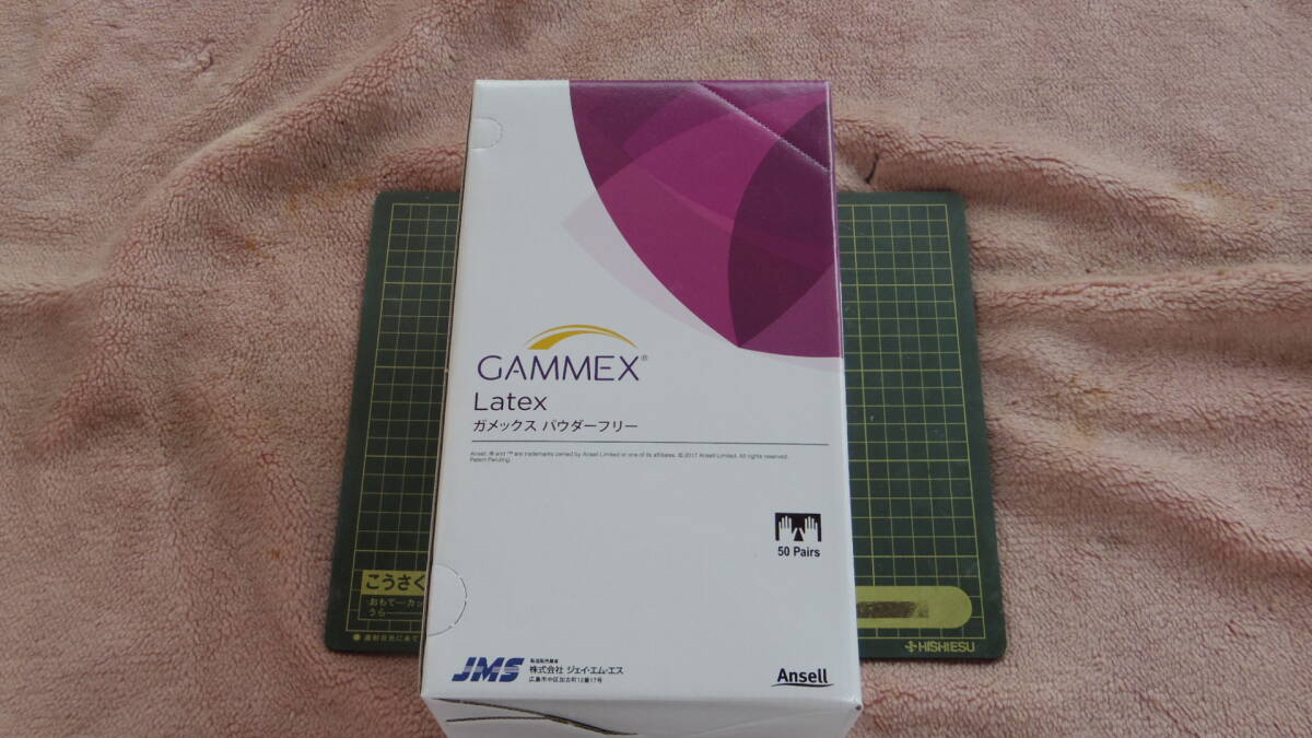 新品 JMS Gammmex Latex ガメックス パウダーフリー 手術用ゴム手袋 サイズ7.1/2 50枚 (期限2022/7)ラテックス 医療器具 手術 拍卖