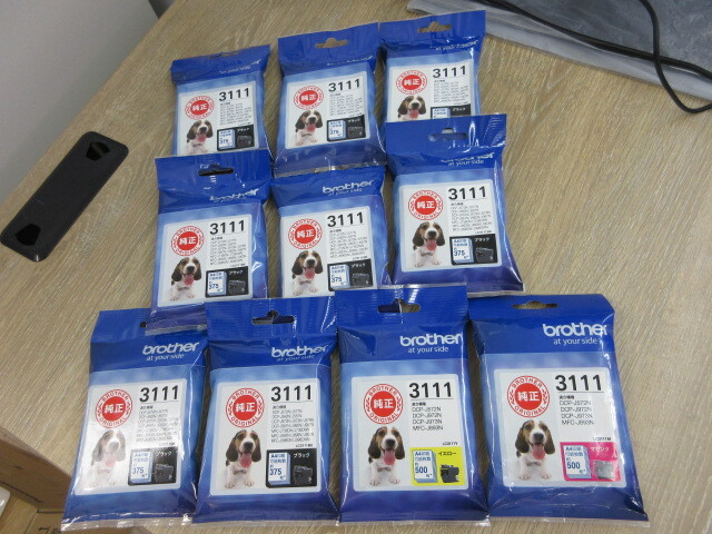 brother 純正インク LC-3111 10本(LC3111BK 8本/LC3111Y 1本/LC3111M 1本)拍卖