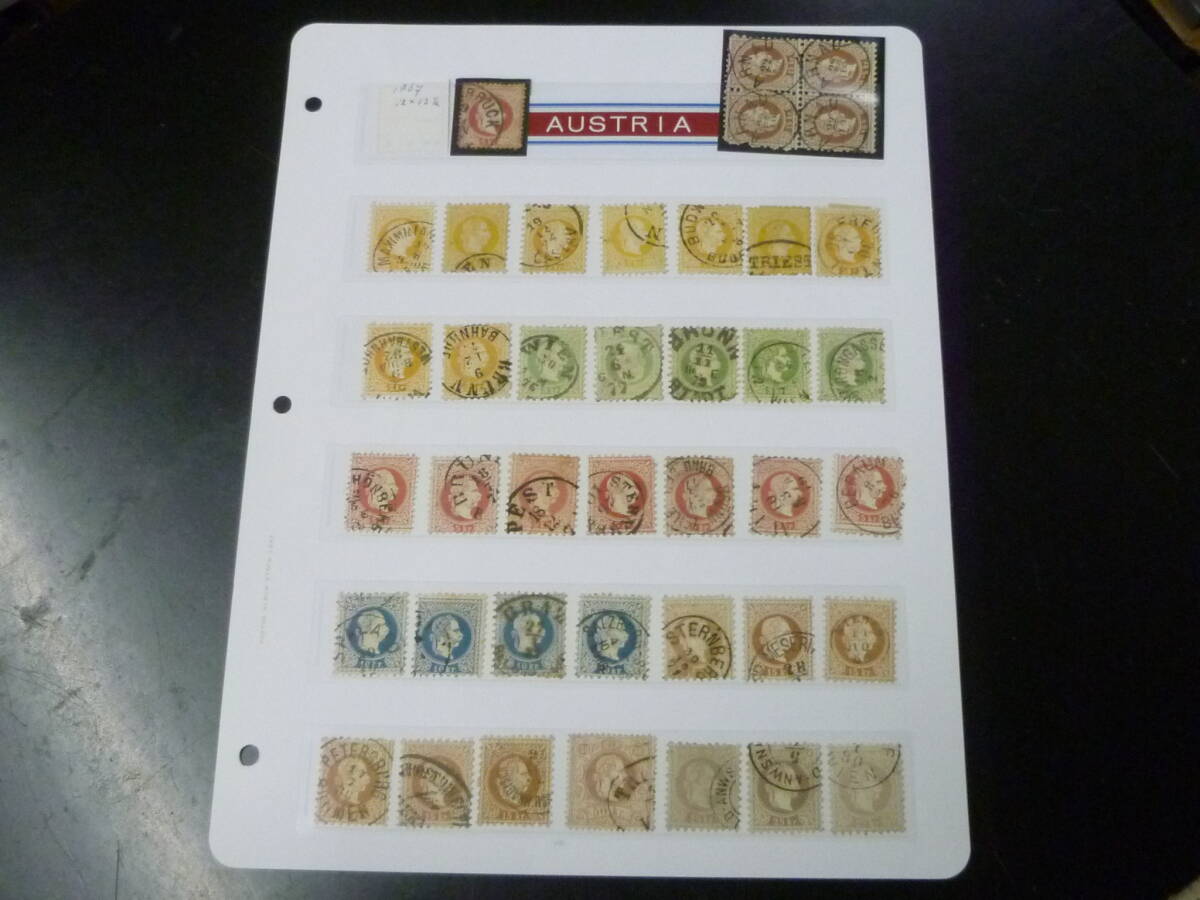 24 M №14 オーストリア切手 クラシック 1874-80年 SC#33-40 7種完 計40枚 使用済・VF 【SC評価 $815】 ※説明欄必読拍卖
