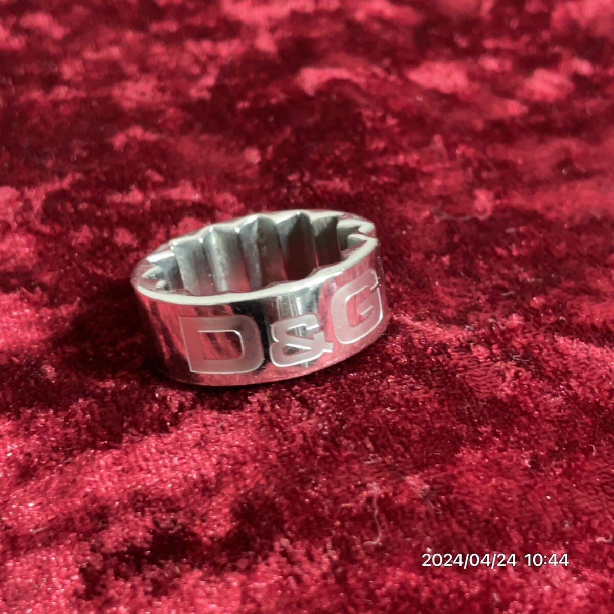 D&G ドルガバ ドルチェ&ガッバーナ シルバーカラー リング 指輪 アクセサリー拍卖