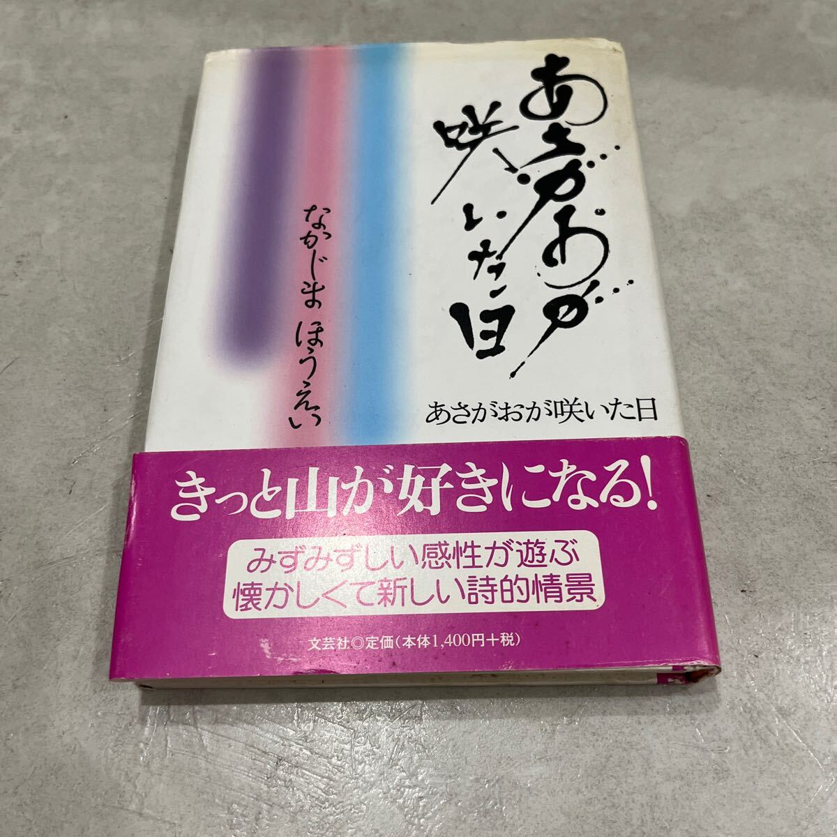 【署名本/初版】なかじまほうえい『あさがおが咲いた日』文芸社 帯付き サイン本拍卖