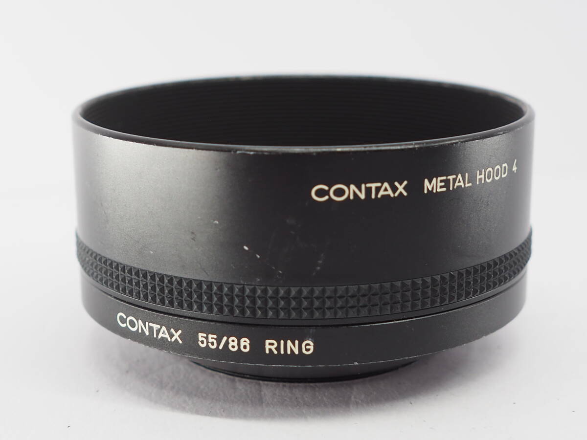 ★特上品★ コンタックス CONTAX METAL HOOD 4 + 55/86 RING #A629拍卖