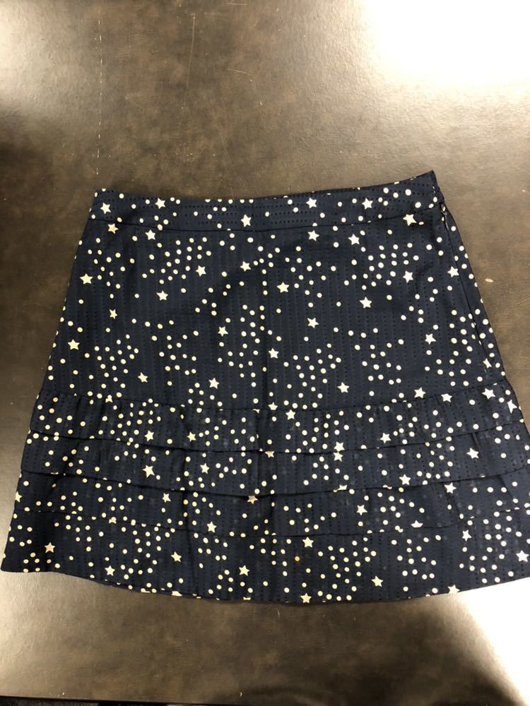 マークバイマークジェイコブス MARC JACOBS ミニスカート スカート ドット柄 星柄 サイズ2 紺色拍卖