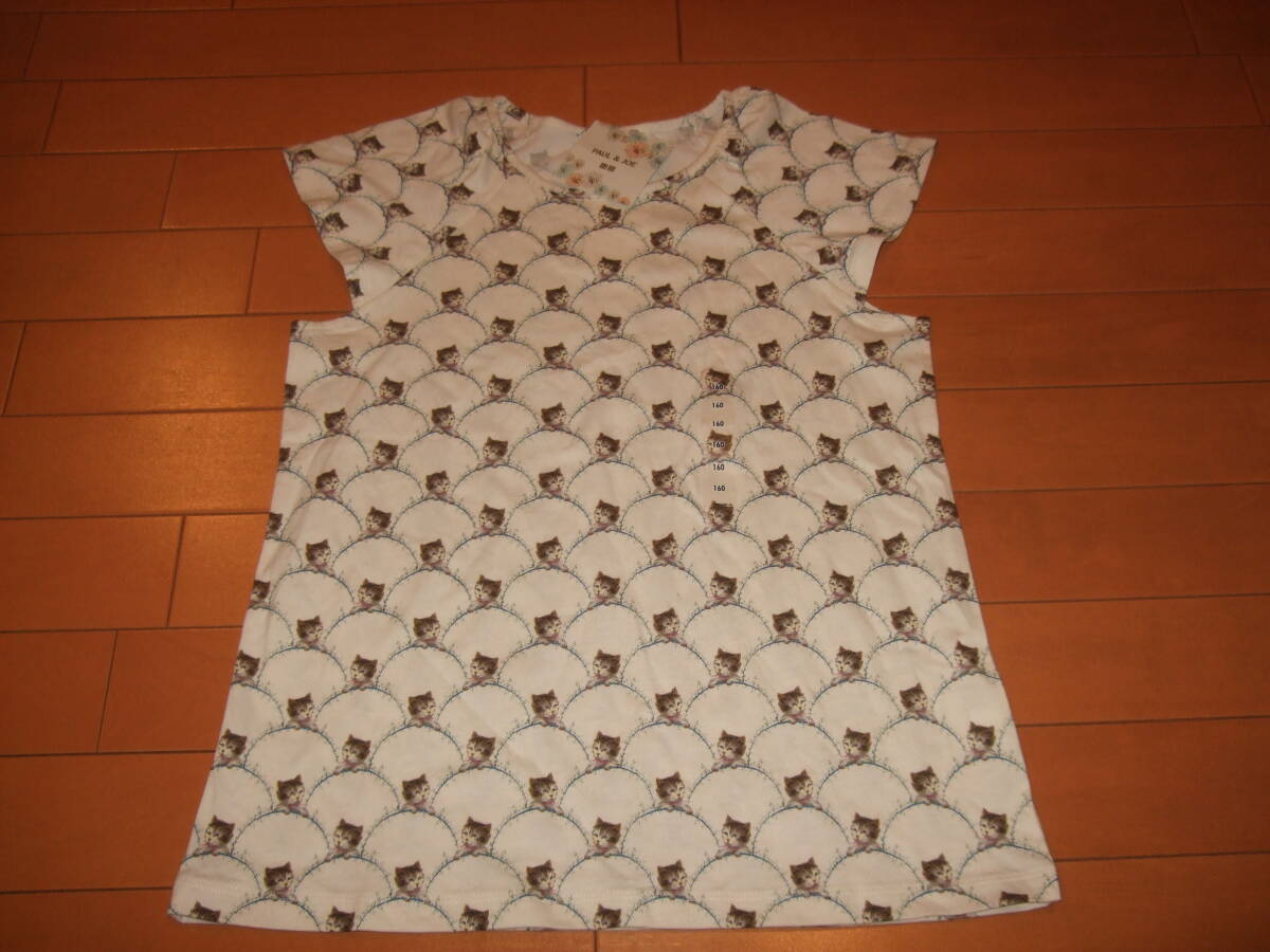 新品タグ付送料込即決☆ユニクロUT PAUL & JOE ガールズ半袖Tシャツ☆サイズ160拍卖