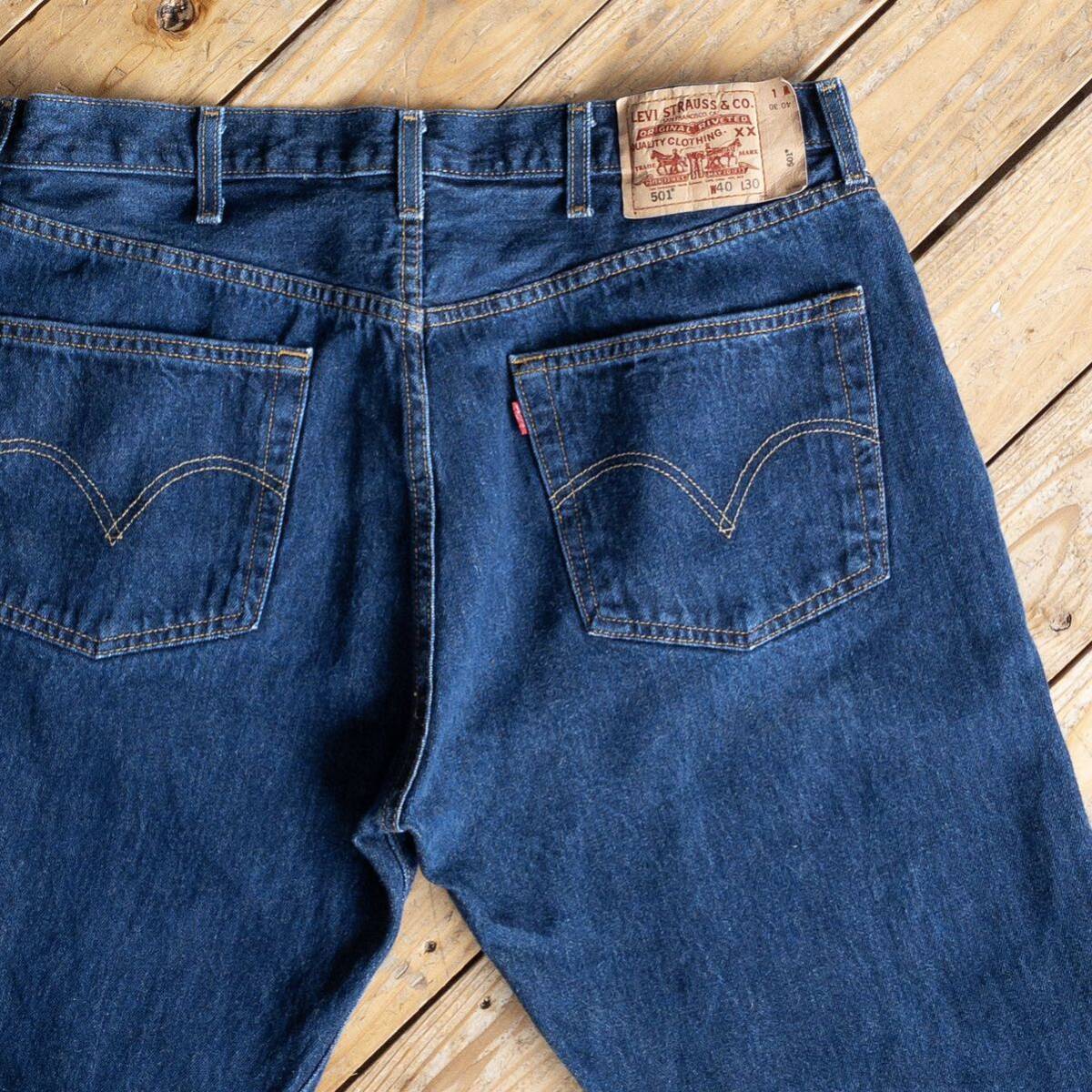 USA古着 リーバイス Levis’ 501 ジーンズ メンズ 40x30サイズ ビッグサイズ デニムパンツ インディゴブルー アメカジ ストレート P1527拍卖