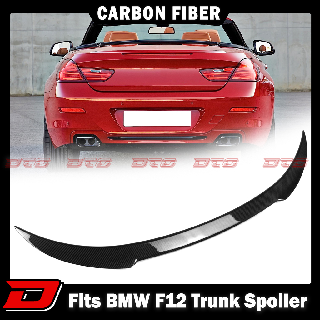 2011-2018 BMW 6シリーズ F12 カブリオレ 本物のカーボン V TYPE リアトランクスポイラー エアロ ウイング スポイラー拍卖