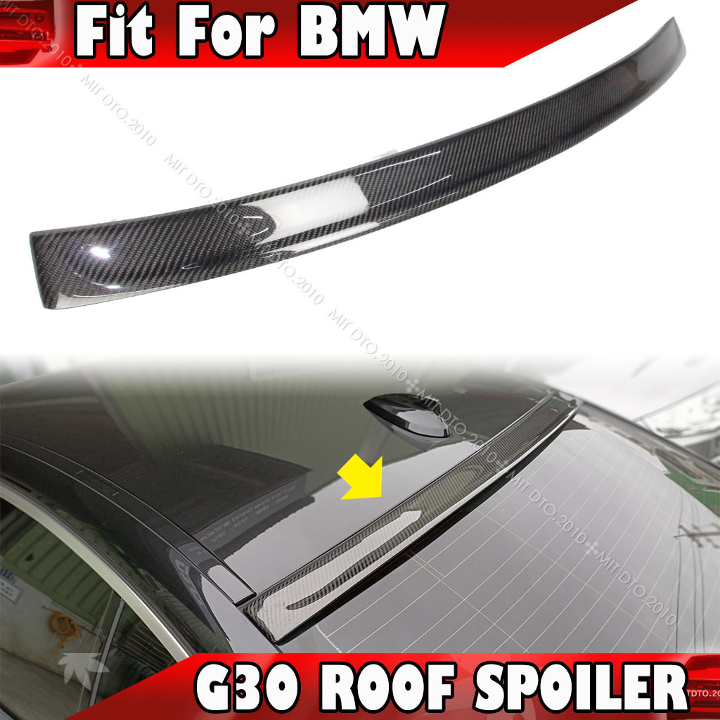2017-2023 BMW 5シリーズ G30 セダン 本物のカーボン 3D TYPE リアルーフスポイラー エアロ ガラス拍卖
