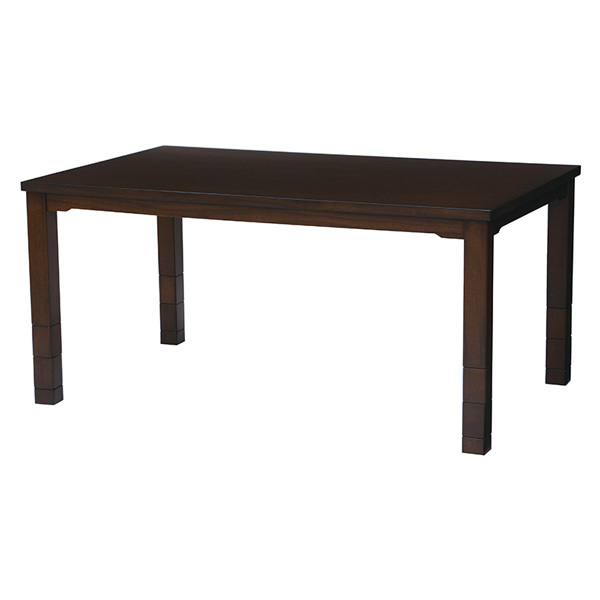 ハイタイプ高脚こたつ ダイニングコタツ こたつ(KOT-7311DBR-150) 150×90センチ 長方形 ダークブラウン色拍卖