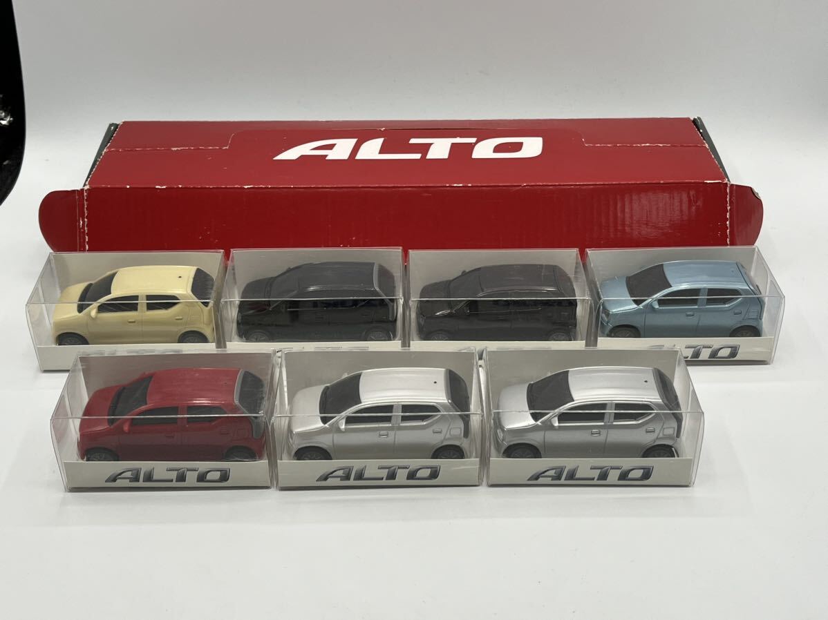 即決有★プルバックカー スズキ SUZUKI 新型 アルト ALTO 特注 LED カラーサンプル 7台セット 非売品★ミニカー拍卖
